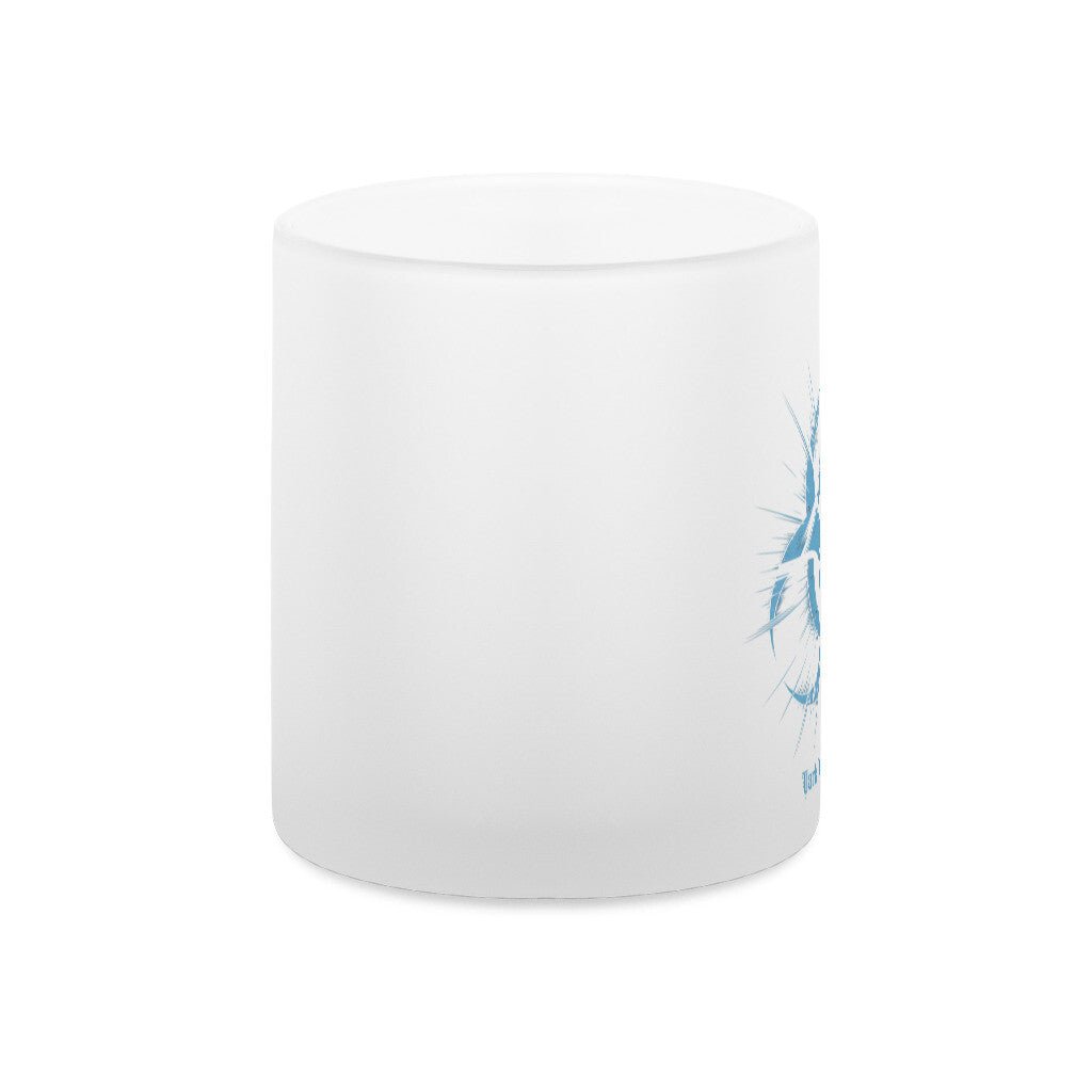 Biohazard Blue_ Apokalyptisches Symbol - Teelichthalter satiniert | Mug | Dark Shadows Arts