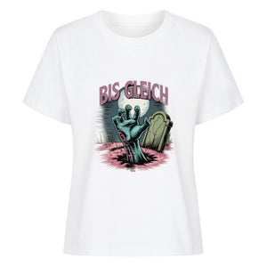 Bis gleich - Premium Organic Shirt Women | T-Shirt | Dark Shadows Arts