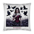 Black Rose Sorrow_ Blutige Träne & Rabenliebe - Kissen | Pillow | Dark Shadows Arts
