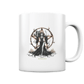 Dark Sorceress Pentagram – Zauberin mit Runen & Kerzen - Tasse glossy | Trinkgefäße | Dark Shadows Arts