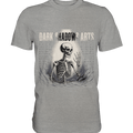 Defiant Bones – Erhobenes Skelett in mystischem Nebel - DSA - Premium Shirt | Unisex - Shirts | Dark Shadows Arts