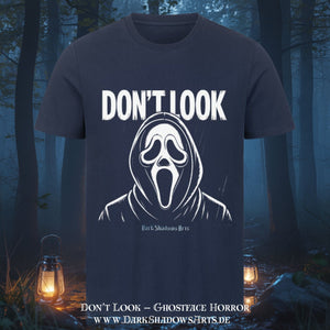 Don’t Look – Ghostface Horror - HigherBlanks Premium T-Shirt | T-Shirt | Dark Shadows Arts
