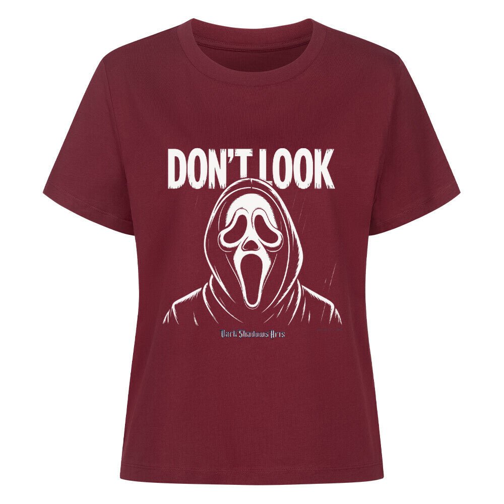 Don’t Look – Ghostface Horror - Premium Organic Shirt Women | T-Shirt | Dark Shadows Arts