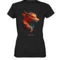 Drachenfeuer – Mystische Kreatur in lebendigen Farben - Ladies Premium Shirt | Lady - Shirts | Dark Shadows Arts