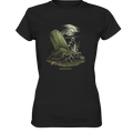 Düsterer Friedhof bei Nacht - Geist vor verfallenem Grabstein in mystischer Atmosphäre - Ladies Premium Shirt | Lady - Shirts | Dark Shadows Arts