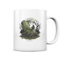 Düsterer Friedhof bei Nacht - Geist vor verfallenem Grabstein in mystischer Atmosphäre - Tasse glossy | Trinkgefäße | Dark Shadows Arts