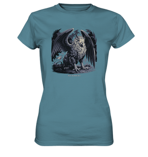 Eternal Guardian - The Enigmatic Stone Griffin - Ladies Premium Shirt | Lady - Shirts | Dark Shadows Arts