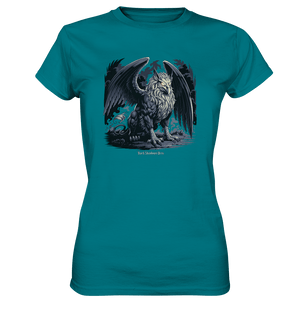 Eternal Guardian - The Enigmatic Stone Griffin - Ladies Premium Shirt | Lady - Shirts | Dark Shadows Arts