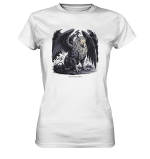 Eternal Guardian - The Enigmatic Stone Griffin - Ladies Premium Shirt | Lady - Shirts | Dark Shadows Arts