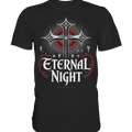 ETERNAL NIGHT – Mystisches gotisches Design mit Kreuz und Symbolen - Premium Shirt | Unisex - Shirts | Dark Shadows Arts