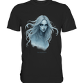 Ethereal Gaze - White - Haired Enigma - Premium Shirt | Unisex - Shirts | Dark Shadows Arts