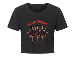 Feelin’ Witchy - Ladies Cropped Tee | T-Shirt | Dark Shadows Arts