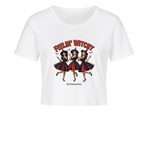 Feelin’ Witchy - Ladies Cropped Tee | T-Shirt | Dark Shadows Arts