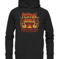 festival junkie - world tour 2025 - rock music passion - Organic Hoodie | Hoodies | Dark Shadows Arts