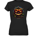 Filigranes Halloween Kürbis Motiv - Ladies Premium Shirt | Lady - Shirts | Dark Shadows Arts