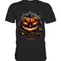 Filigranes Halloween Kürbis Motiv - Premium Shirt | Unisex - Shirts | Dark Shadows Arts
