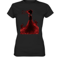 Flammende Eleganz – Tänzerin im Schatten - Ladies Premium Shirt | Lady - Shirts | Dark Shadows Arts