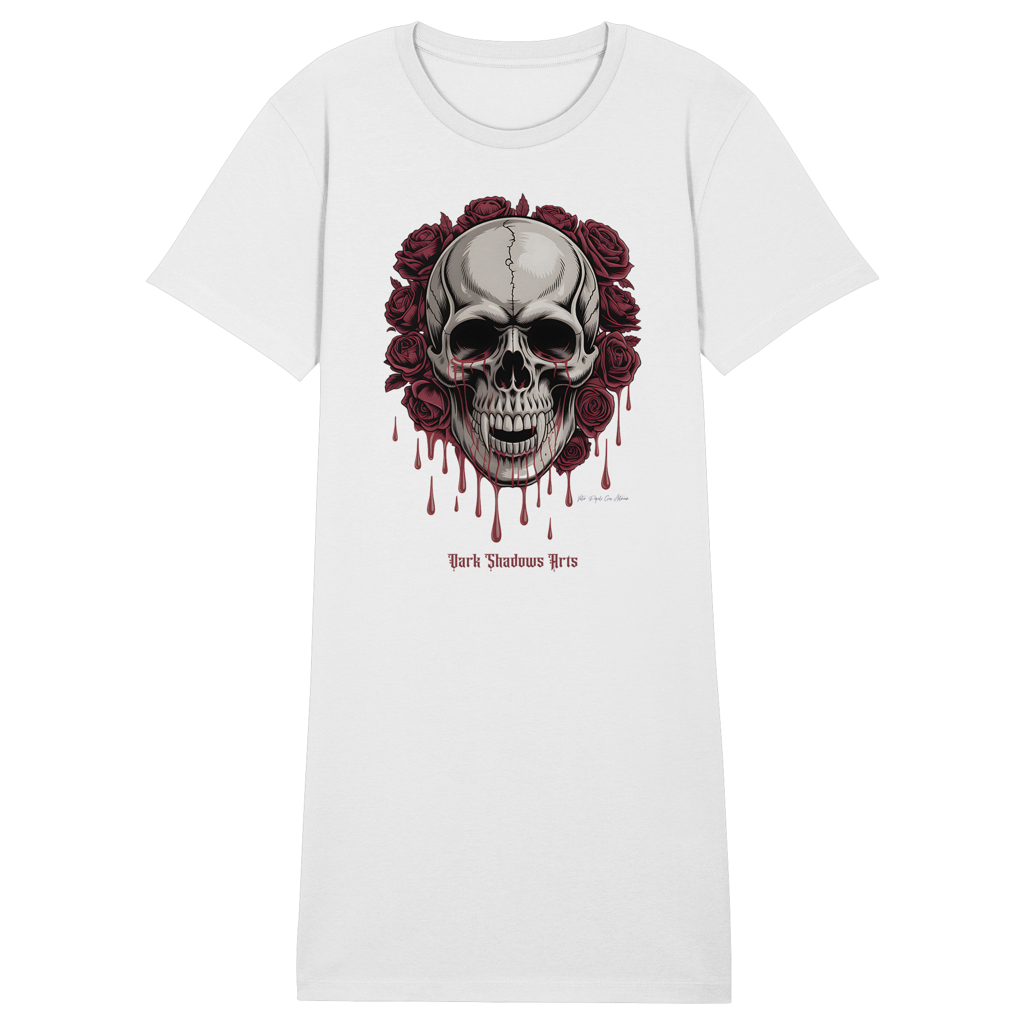 Blood Roses - Ladies Organic Shirt Dress