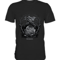 Gotische Nachtszene: Rabe auf verwittertem Grabstein - Premium Shirt | Unisex - Shirts | Dark Shadows Arts