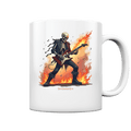 Guitar Rebellion - Skelettmusiker mit Feuer - Tasse glossy | Trinkgefäße | Dark Shadows Arts