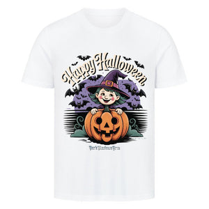 Happy Halloween Witch Pumpkin - HigherBlanks Premium T-Shirt | T-Shirt | Dark Shadows Arts