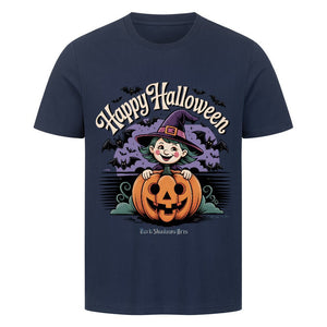 Happy Halloween Witch Pumpkin - HigherBlanks Premium T-Shirt | T-Shirt | Dark Shadows Arts
