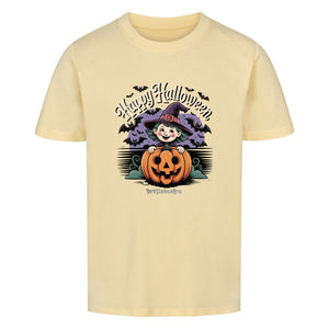 Happy Halloween Witch Pumpkin - Premium Organic Shirt Kids | T-Shirt | Dark Shadows Arts