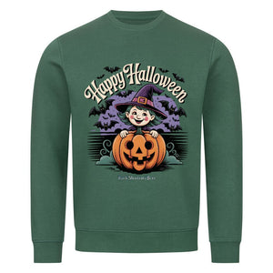 Happy Halloween Witch Pumpkin - Premium Organic Sweatshirt | Sweatshirt | Dark Shadows Arts
