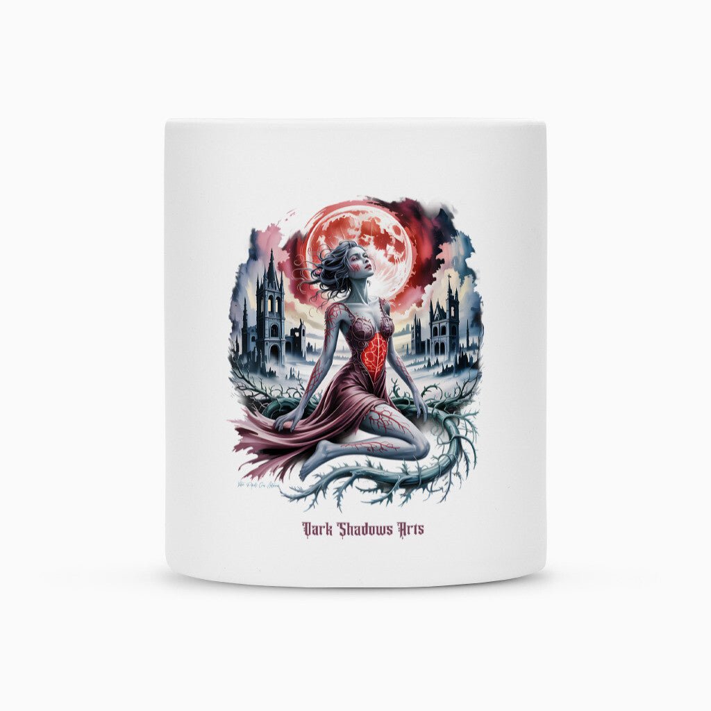Heart of Thorns – Gebrochene Göttin unter Blutmond - Tasse | Mug | Dark Shadows Arts