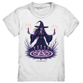 Hexen Illustration mit lila Kerzen und Pentagramm - Kids Premium Shirt | Kids & Babys | Dark Shadows Arts