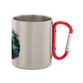 Ich bin nur zum Gucken hier - Edelstahl - Tasse mit Karabiner | Mug | Dark Shadows Arts