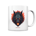 Inferno Howl - The Fiery Wolf - Tasse glossy | Trinkgefäße | Dark Shadows Arts