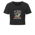 Just an Adult Who Loves Heavy Metal - Ladies Cropped Tee | T-Shirt | Dark Shadows Arts