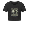 Just an Adult Who Loves Zombies - Ladies Cropped Tee | T-Shirt | Dark Shadows Arts
