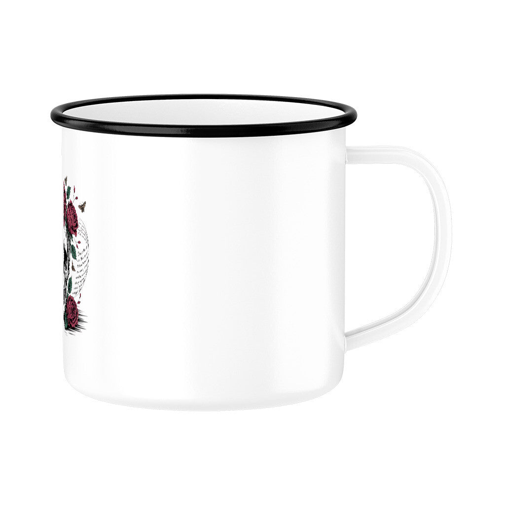 Lebe wild. Stirb poetisch. - Emaille Tasse | Mug | Dark Shadows Arts