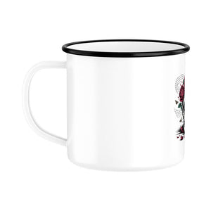 Lebe wild. Stirb poetisch. - Emaille Tasse | Mug | Dark Shadows Arts