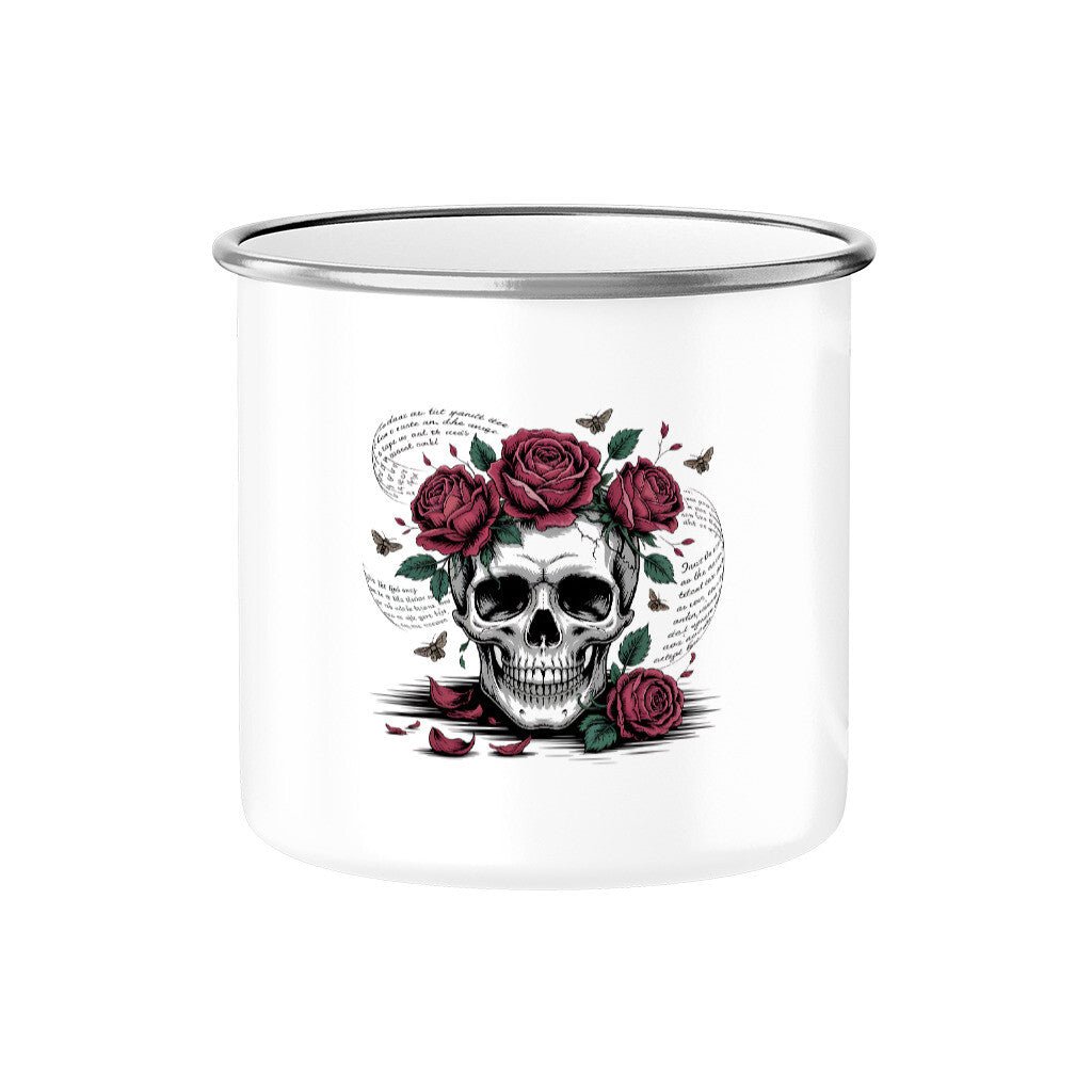 Lebe wild. Stirb poetisch. - Emaille Tasse | Mug | Dark Shadows Arts