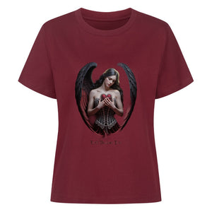 Lonely Angel - Premium Organic Shirt Women | T-Shirt | Dark Shadows Arts