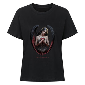 Lonely Angel - Premium Organic Shirt Women | T-Shirt | Dark Shadows Arts