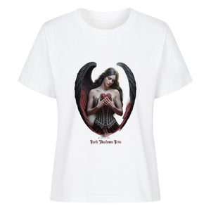 Lonely Angel - Premium Organic Shirt Women | T-Shirt | Dark Shadows Arts
