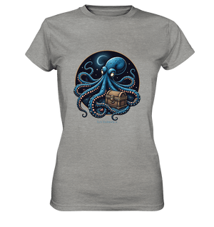 Majestätischer Tintenfisch – Hüter der Schatzkiste - Ladies Premium Shirt | Lady - Shirts | Dark Shadows Arts