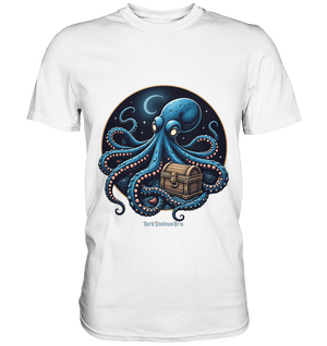 Majestätischer Tintenfisch – Hüter der Schatzkiste - Premium Shirt | Unisex - Shirts | Dark Shadows Arts