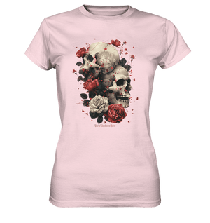 Makabre Eleganz Schädel und Rosen Kunst - Ladies Premium Shirt | Lady - Shirts | Dark Shadows Arts