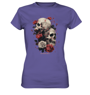 Makabre Eleganz Schädel und Rosen Kunst - Ladies Premium Shirt | Lady - Shirts | Dark Shadows Arts