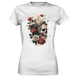 Makabre Eleganz Schädel und Rosen Kunst - Ladies Premium Shirt | Lady - Shirts | Dark Shadows Arts