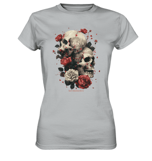 Makabre Eleganz Schädel und Rosen Kunst - Ladies Premium Shirt | Lady - Shirts | Dark Shadows Arts