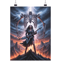 Metal Queen of the storm - Die göttliche Kriegerin der donnernden Riffs - Poster Din A1 (hoch) | Wall Art | Dark Shadows Arts