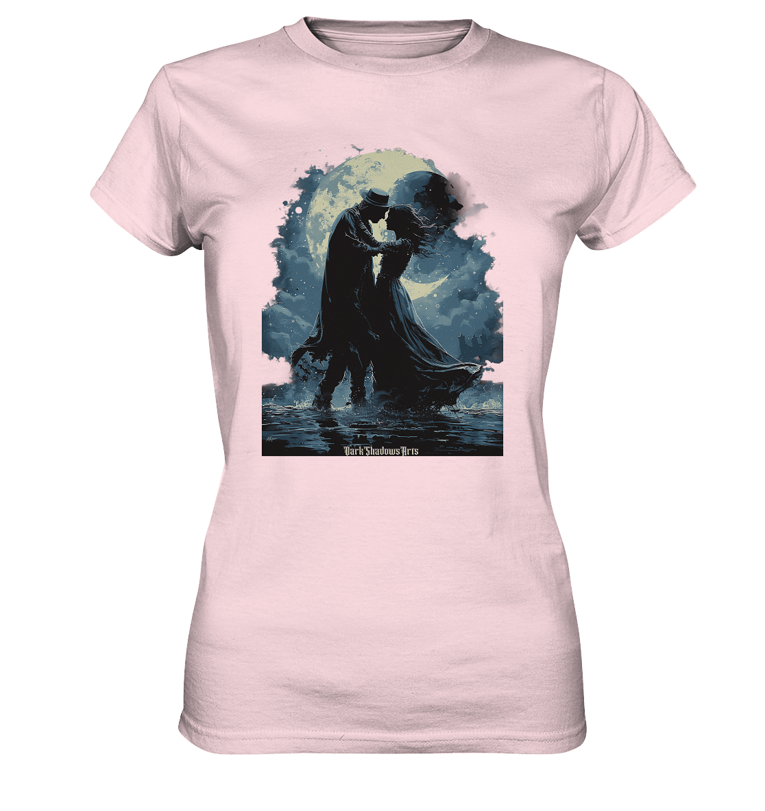 Mondschein Romantik Verliebte Silhouetten - Ladies Premium Shirt | Lady - Shirts | Dark Shadows Arts