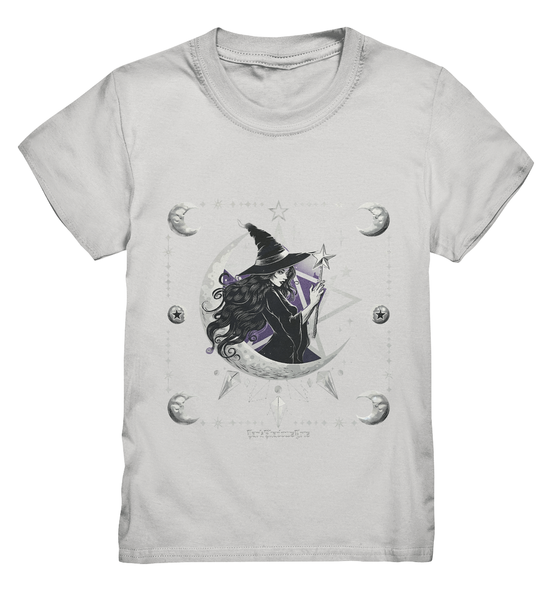 Mystische Hexe im Halbmond Magische Sternennacht - Kids Premium Shirt | Kids & Babys | Dark Shadows Arts
