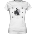 Mystische Hexe im Halbmond Magische Sternennacht - Ladies Premium Shirt | Lady - Shirts | Dark Shadows Arts